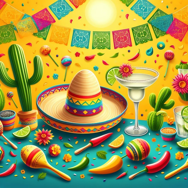 Imagen de fondo del Cinco de Mayo