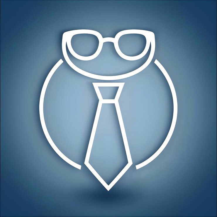 Foto imagen de fondo del día internacional de los hombres con corbata y gafas