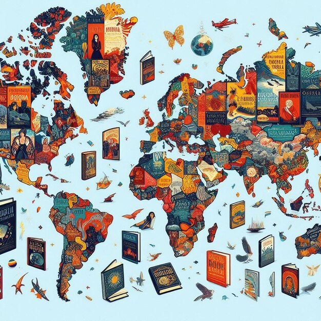 Imagen de fondo del Día Mundial del Libro