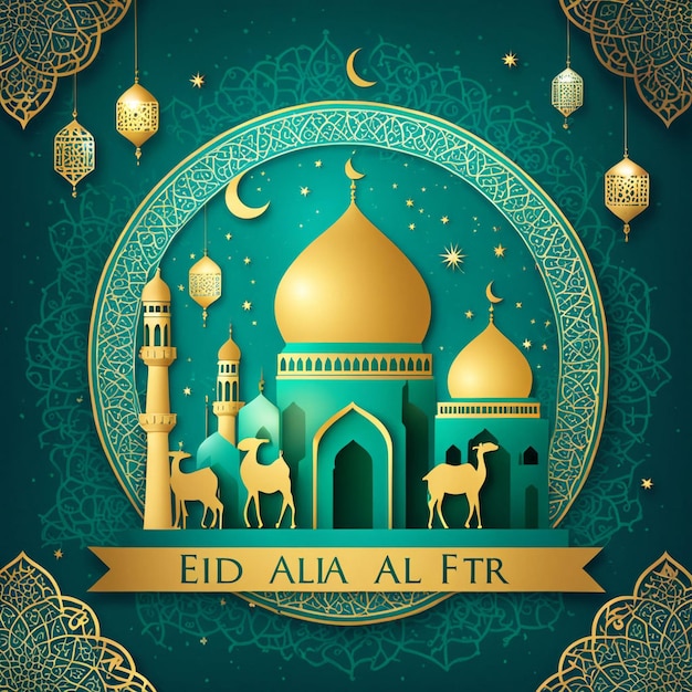 Imagen de fondo de la Eid al-Fitr