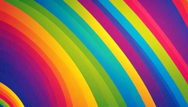 Foto imagen de fondo de estilo vectorial de rayos de arco iris en gradiente