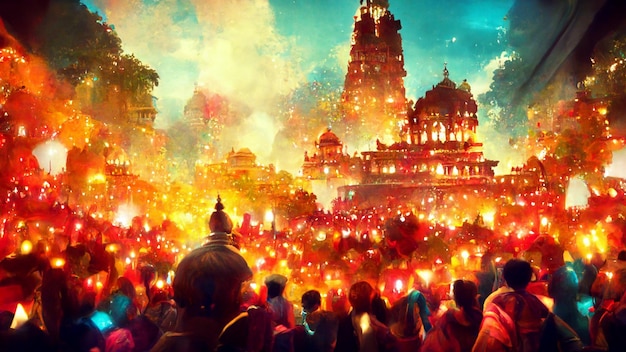 Imagen de fondo para el festival y la cultura de la India