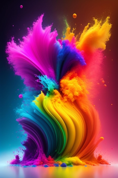 Imagen de fondo generada por IA de un patrón abstracto moderno con colores complementarios y tonos pastel