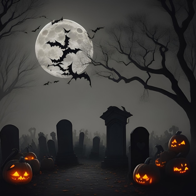 Imagen de fondo horor aterrador increíble de Halloween