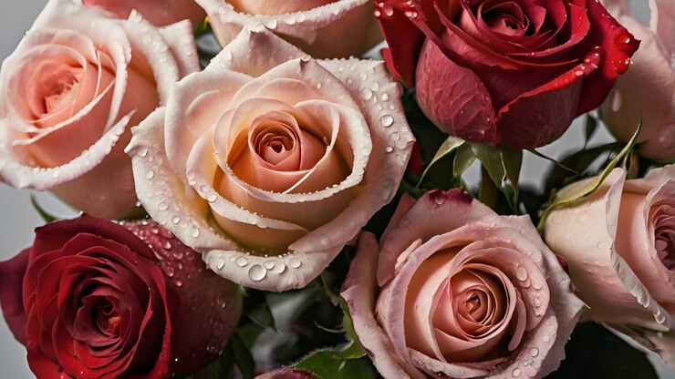 Imagen de fondo de papel de pared de flores Ilustración de la imagen