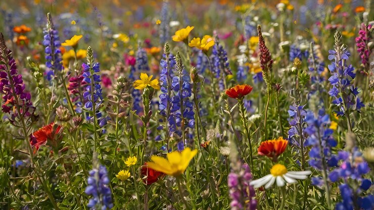 Imagen de fondo de papel de pared de flores Ilustración de la imagen