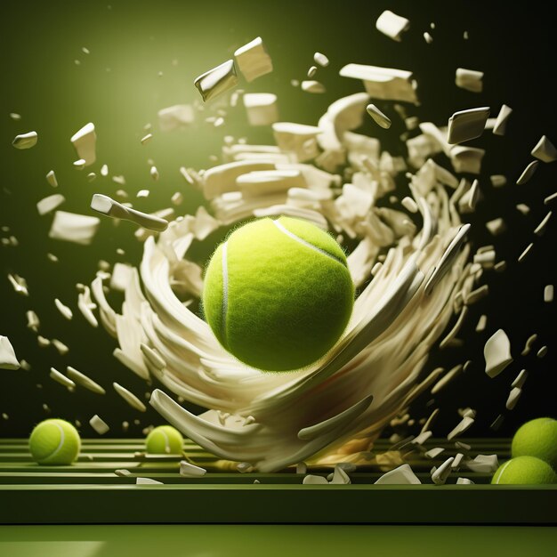 Imagen de fondo del papel tapiz de la pelota de tenis