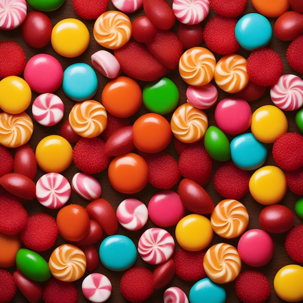 Imagen de fondo de pequeños caramelos