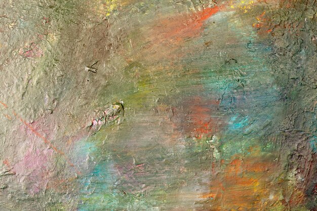 Imagen de fondo del primer plano de la paleta de pintura al óleo brillante