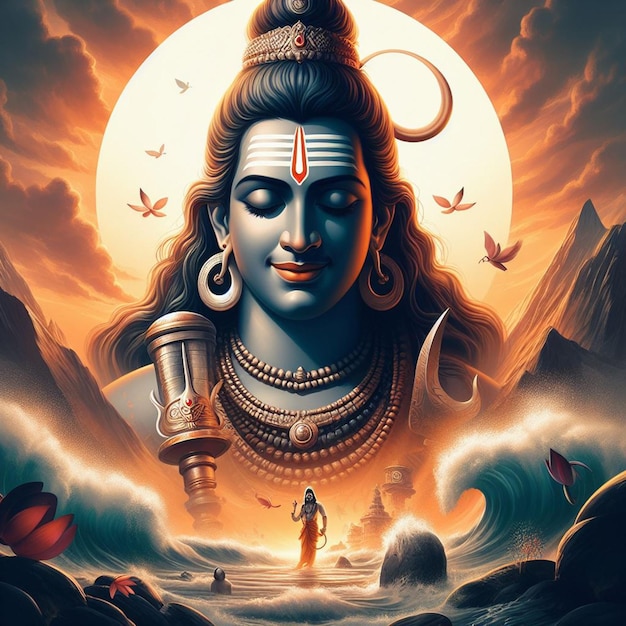 Foto imagen de fondo del señor mahadev