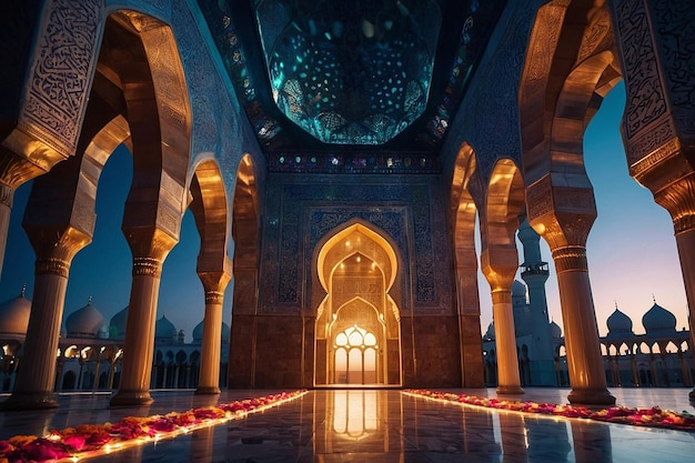 imagen de fondo vibrante del ramadán