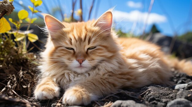 Imagen fotográfica de fondo de pantalla HD de gato siberiano