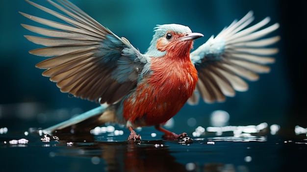 Imagen fotográfica de fondo de pantalla HD de hermoso pájaro