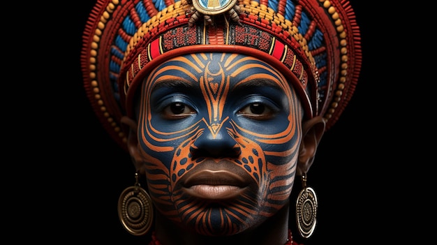Imagen fotográfica de fondo de pantalla HD de mujer africana