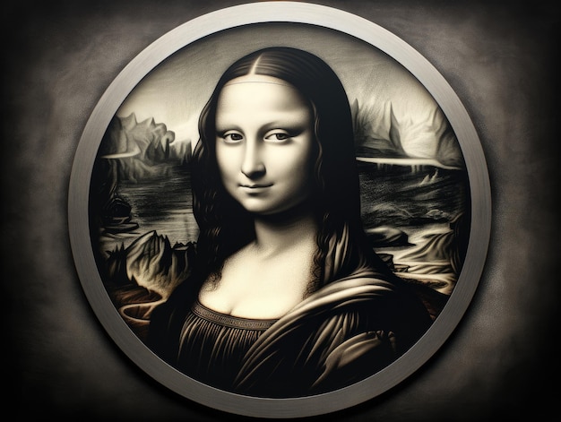 Imagen fotográfica de stock de fondo de pantalla HD 8K más sorprendente del estilo Monalisa