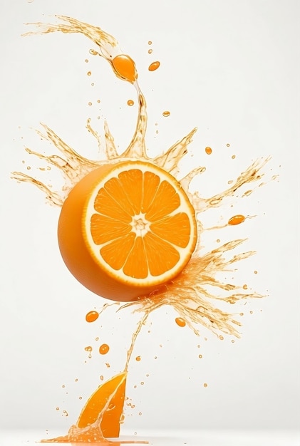 Imagen fresca de color naranja