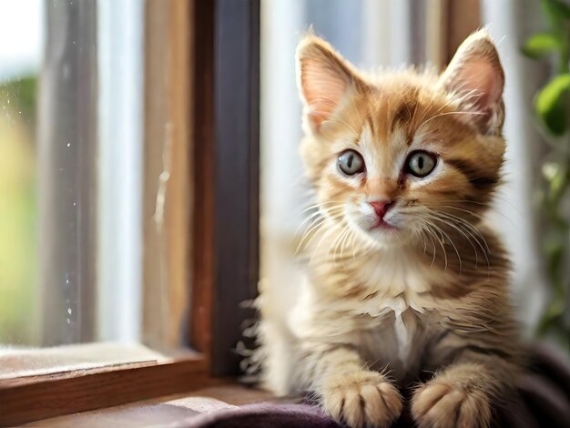 Foto una imagen de gato una hermosa mirada a la cámara