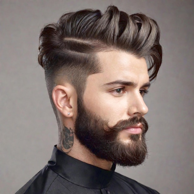 Foto imagen generada por la barbería ai