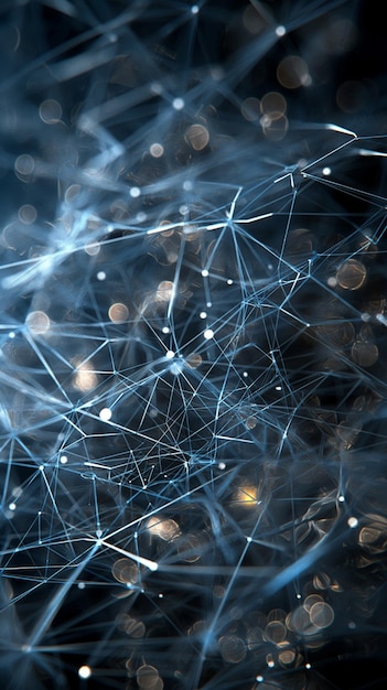 una imagen generada por computadora de un cerebro con un efecto de luz