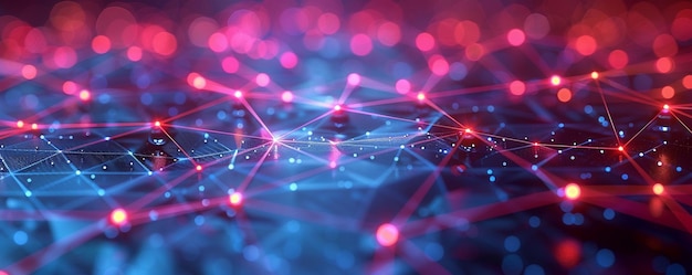 una imagen generada por computadora de un estallido de estrellas púrpura y roja