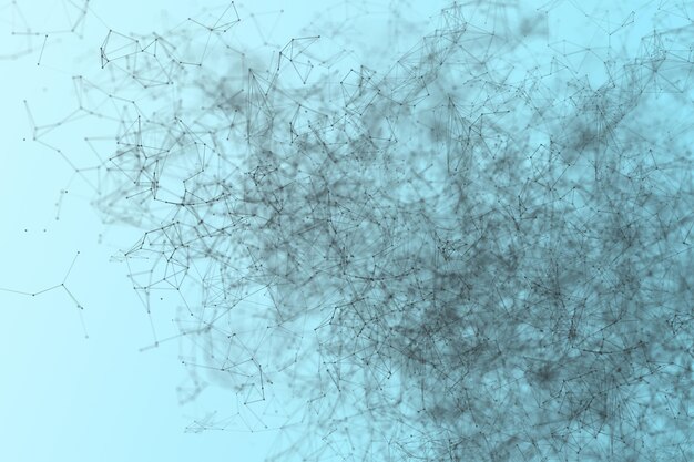 Imagen generada digitalmente de los datos contra un fondo azul