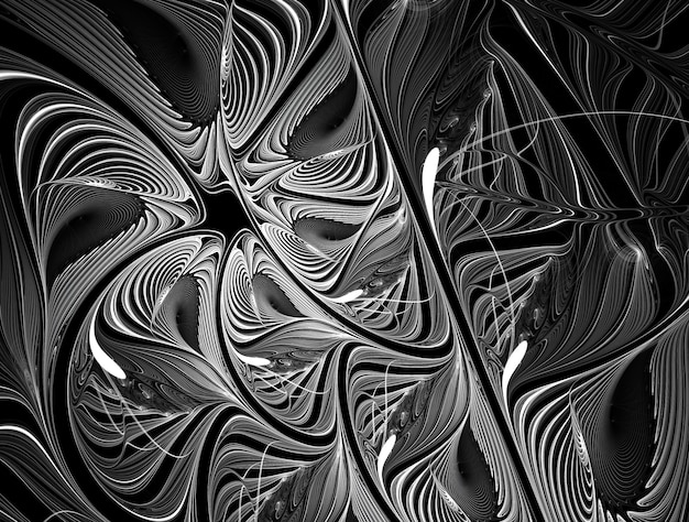 Imagen generada de fondo fractal imaginativo