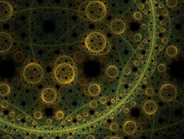 Imagen generada de fondo fractal imaginativo