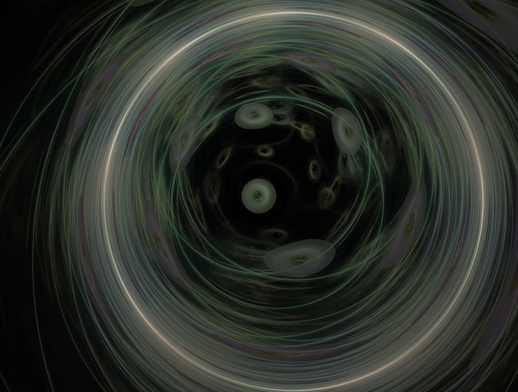 Foto imagen generada de fondo fractal imaginativo