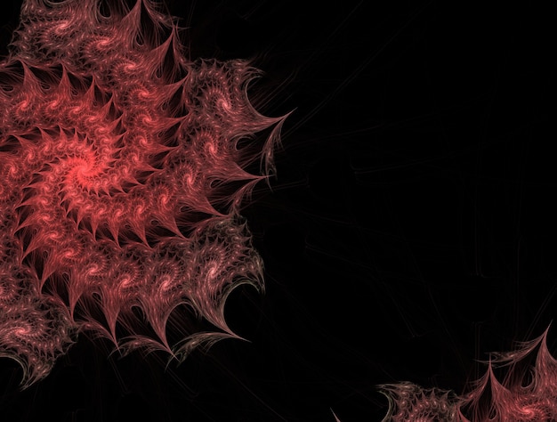 Imagen generada de fondo fractal imaginativo