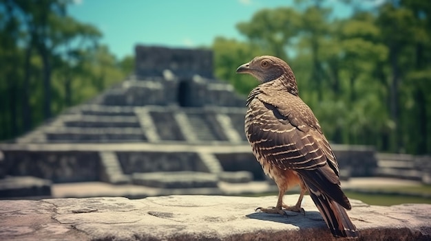 Imagen generada por el pájaro mayas AI