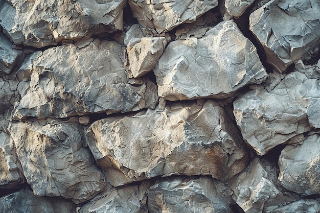 Foto imagen generativa de ia de pared de piedra natural con fondo de patrón abstracto y textura áspera
