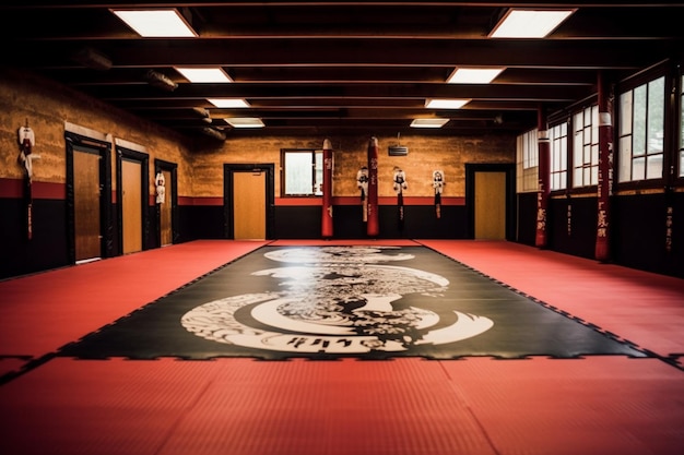 Imagen de un gimnasio moderno y deportivo para boxear en interiores Foto de alta calidad
