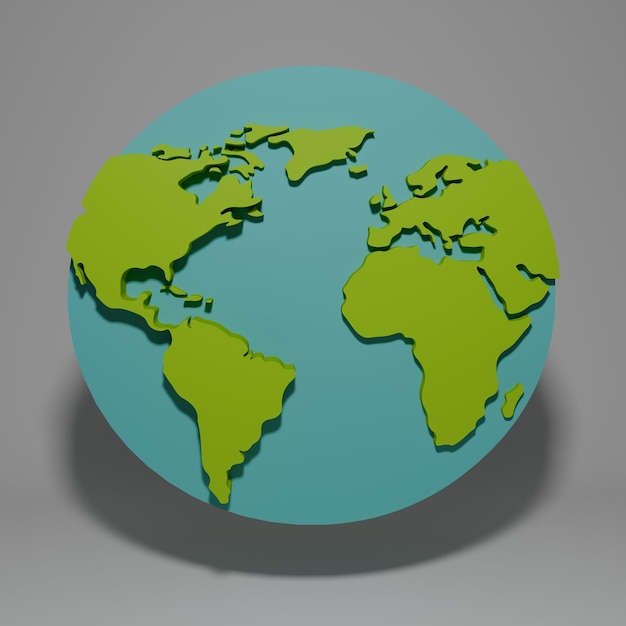 una imagen de un globo con las palabras la tierra en él