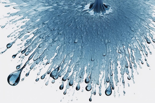 Imagen de gotas de agua generadas por Ai