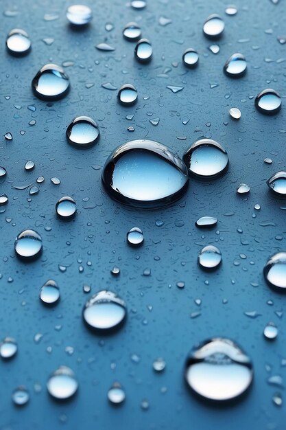 Foto imagen de gotas de agua generadas por ai