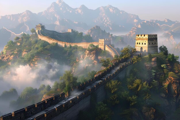 Una imagen de la Gran Muralla de China