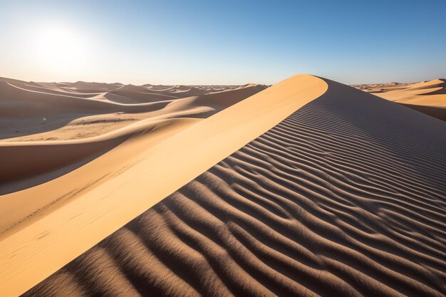 Imagen grande del hermoso paisaje del desierto de alta definición