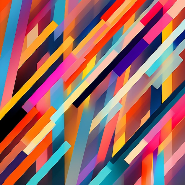 Imagen gratuita Líneas rectas multicolor Abstracto Fondo Diseño vibrante para proyectos creativos
