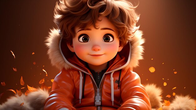 imagen de un hermoso niño con rostro angelical