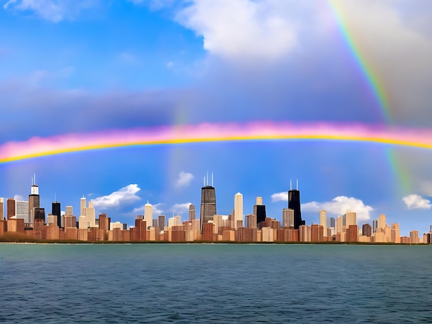 Imagen del horizonte de Chicago