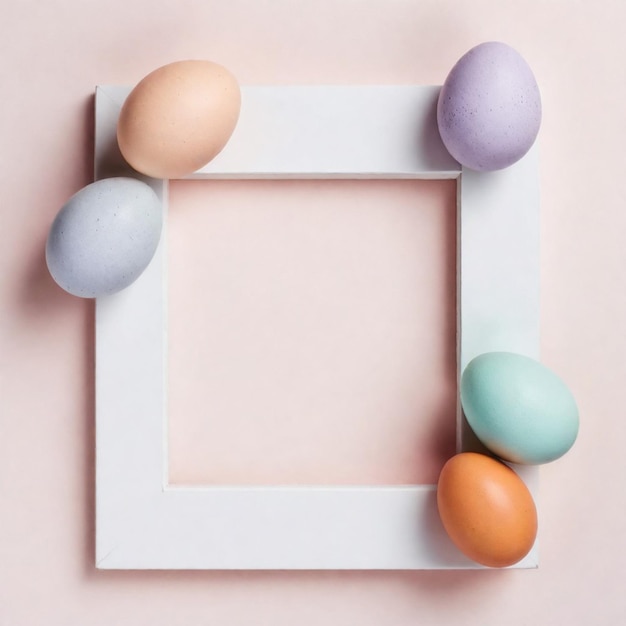 una imagen de huevos coloridos con bolas coloridas en él
