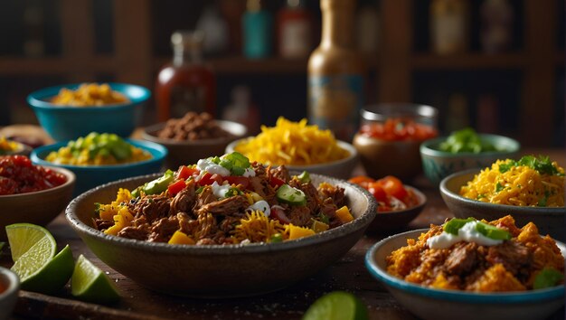 Foto imagen de la ia de los alimentos halal mexicanos