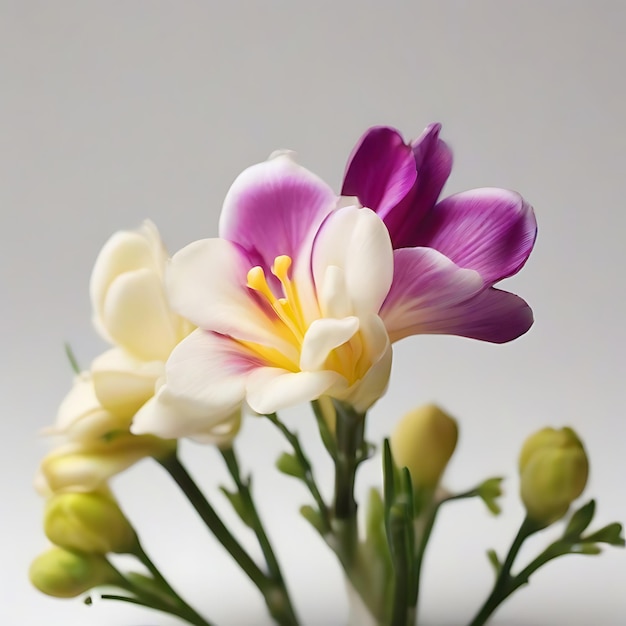 Una imagen de una IA de la flor de Freesia