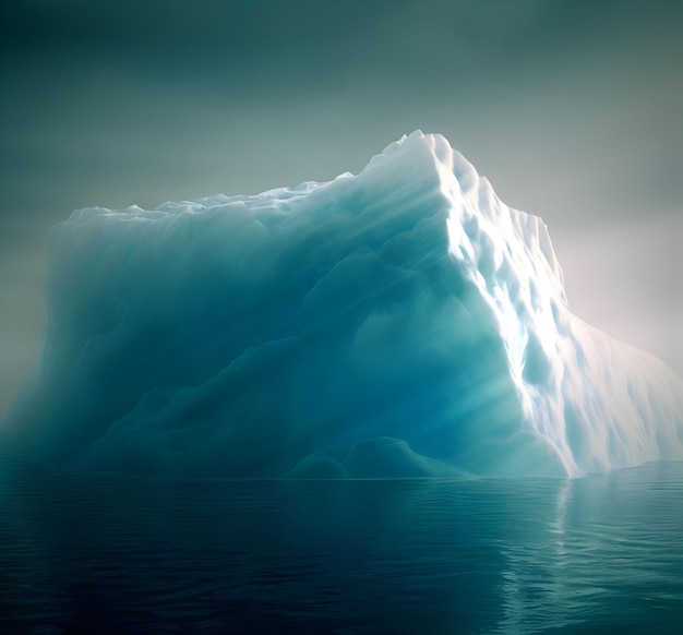 Foto imagen de un iceberg gigante