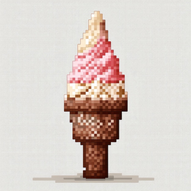 La imagen de la ilustración del helado lindo