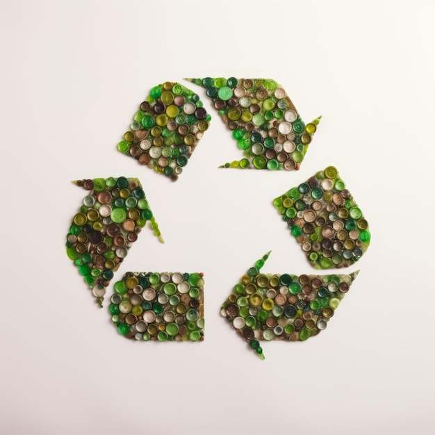 Imagen de imagen de flecha de reciclaje IA generativa