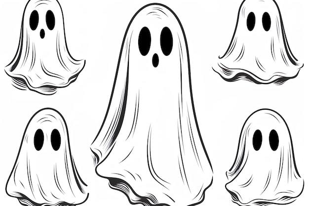 Imagen increíble y elegante del fantasma de Halloween generada por la IA