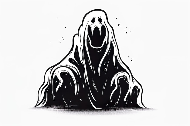 Imagen increíble y elegante del fantasma de Halloween generada por la IA