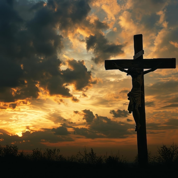 La imagen de Jesús en la cruz del Viernes Santo