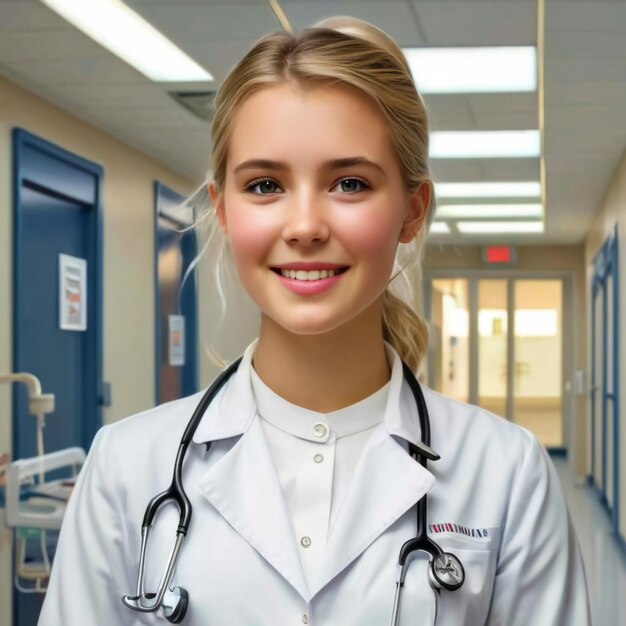 Imagen de una joven doctora